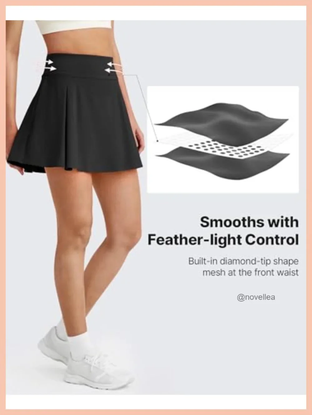 High Waisted Tennis Skorts for Women Pleated Flowy Athletic Skirt with 4 Pockets